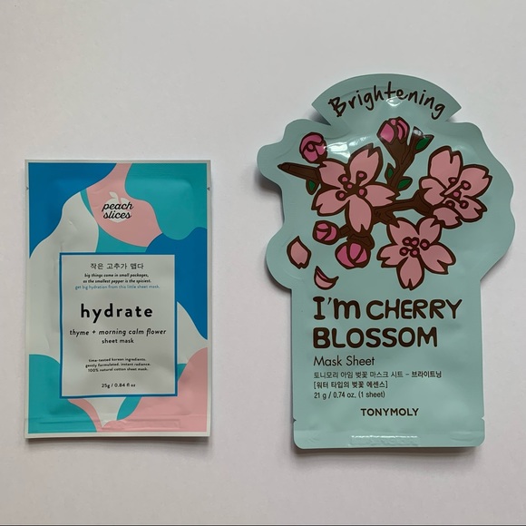 8 pack sheet face masks hydrate brighten renew personal care skincare spa new - Picture 2 of 11